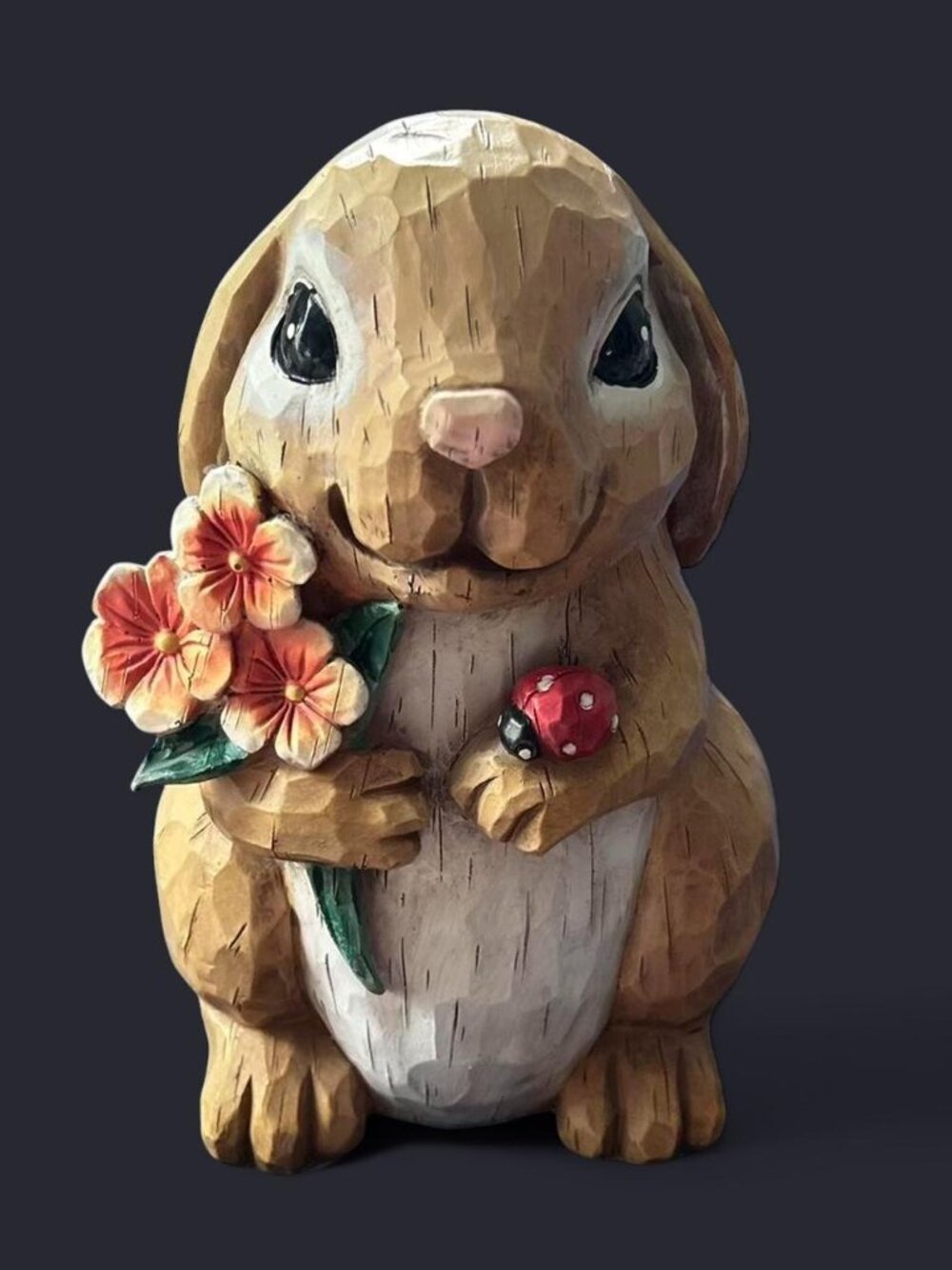 Garden Treasures Decorative Fake Wooden Bunny